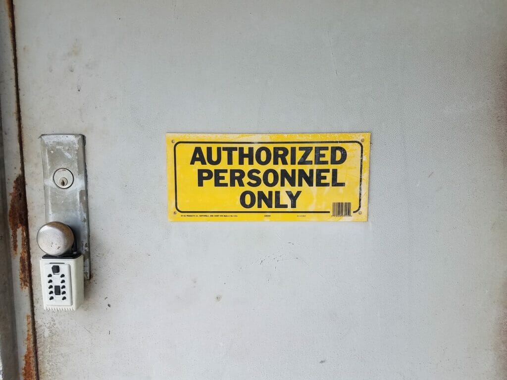 authorized personnel only